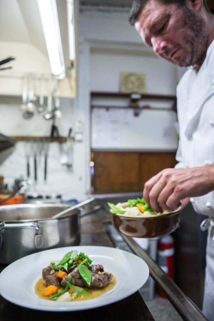 Stoofpot van ree met Westmalle Dubbel